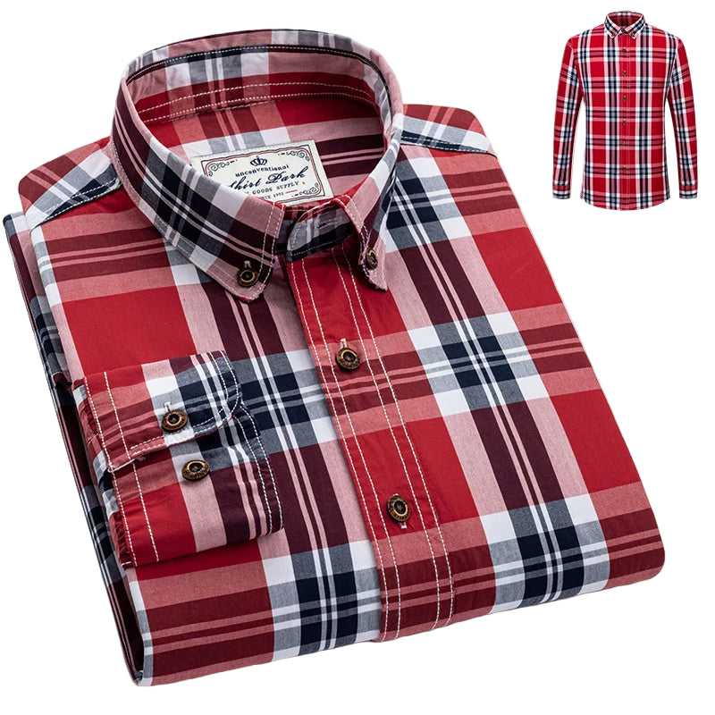 HeritagePlaid Men's Long Sleeve Shirt -- several colors!