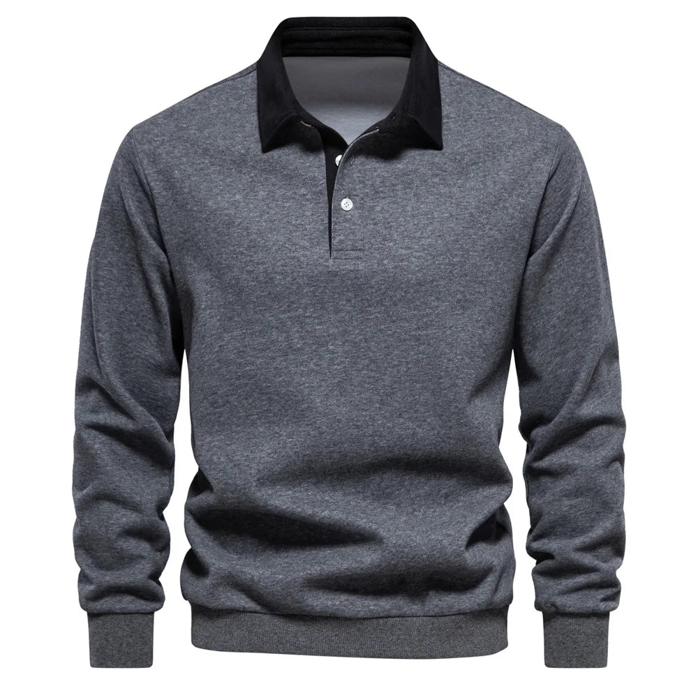 ClassicEdge Men's Long Sleeve Polo Shirt -- many colors