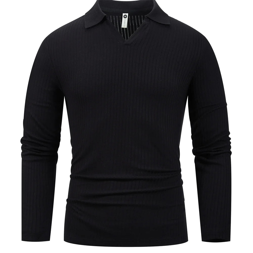 CottonCrest Men’s Collared Sweater