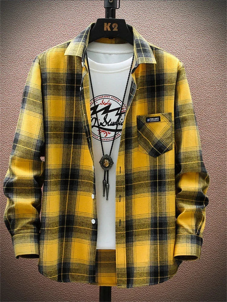 HeritageGrid Men's Long Sleeve Shirt -- tons of colors!