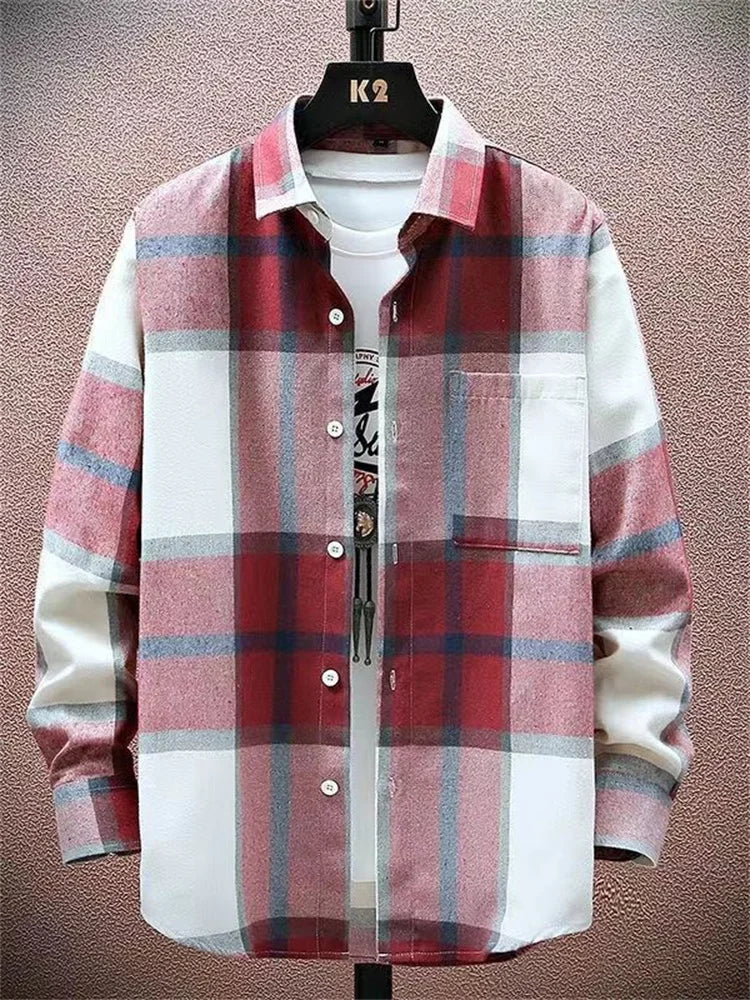 HeritageGrid Men's Long Sleeve Shirt -- tons of colors!