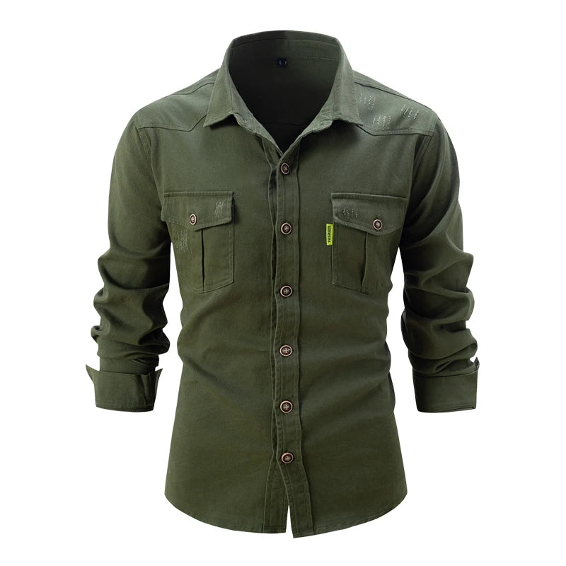 HeritageComfort Men's Long Sleeve Shirt -- check out the colors!