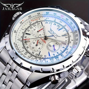 Men's Stainless Steel, with Hollow Design and Large Dial
