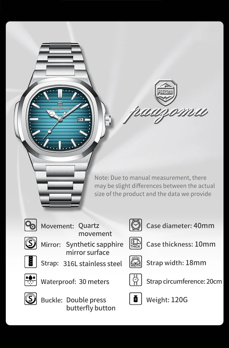 ChronoWave Men’s Timeless Timepiece