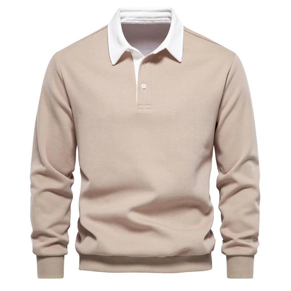 ClassicEdge Men's Long Sleeve Polo Shirt -- many colors