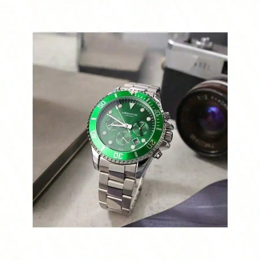 Men's Automatic Mechanical Watch Stainless Steel, Water-resistant, Stopwatch Function