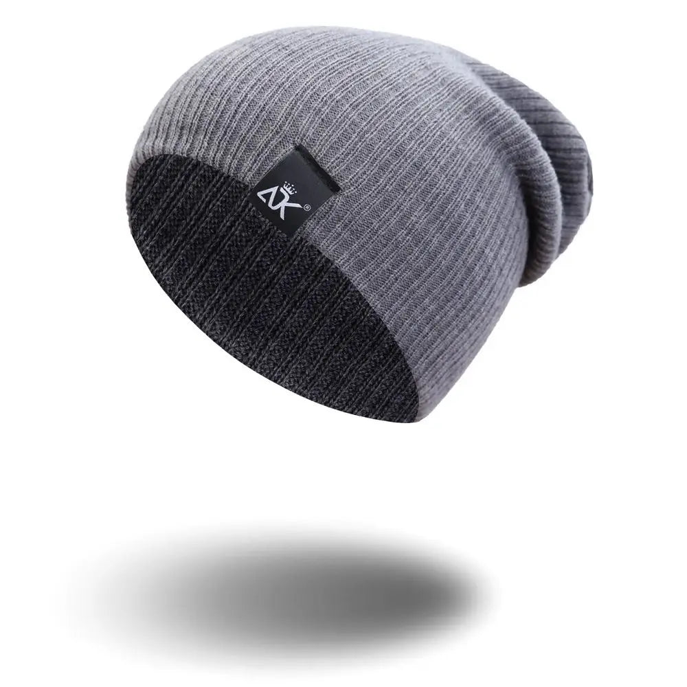 Men Beanies Knitted Solid Hat -- see multiple colors!