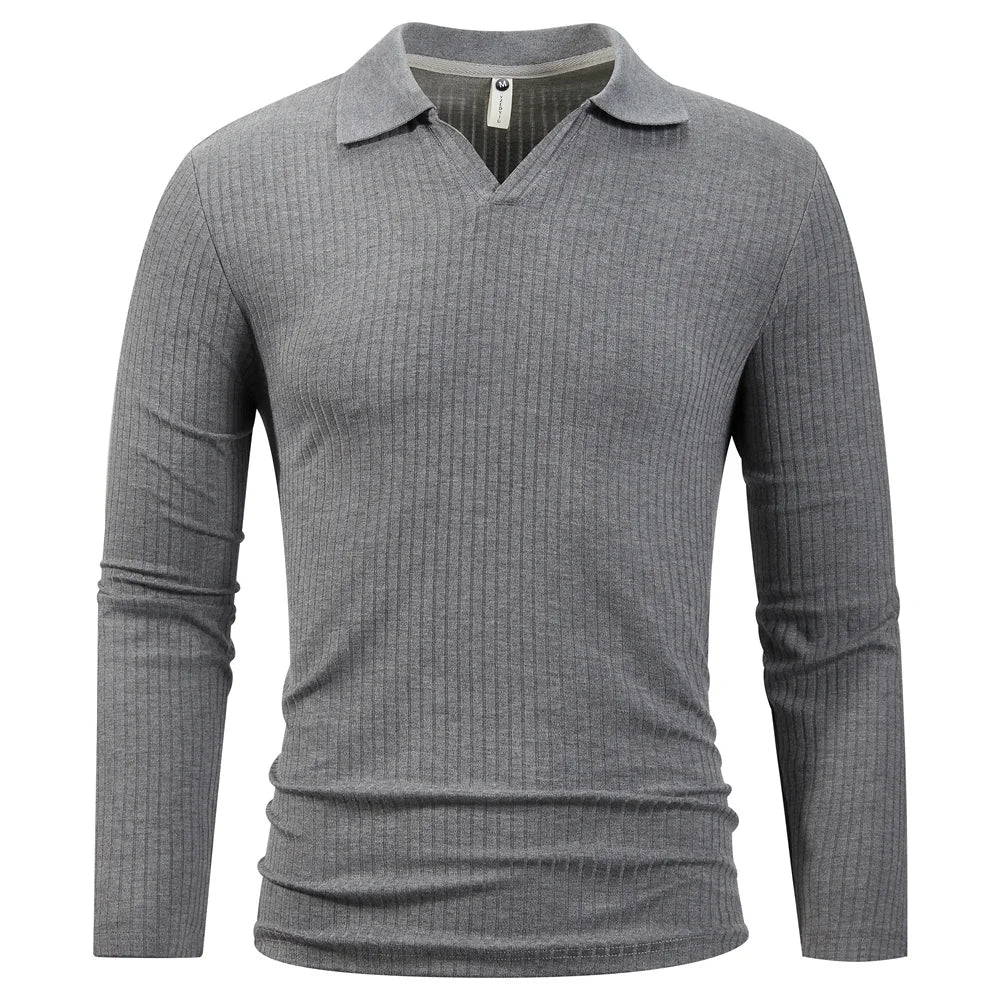 CottonCrest Men’s Collared Sweater