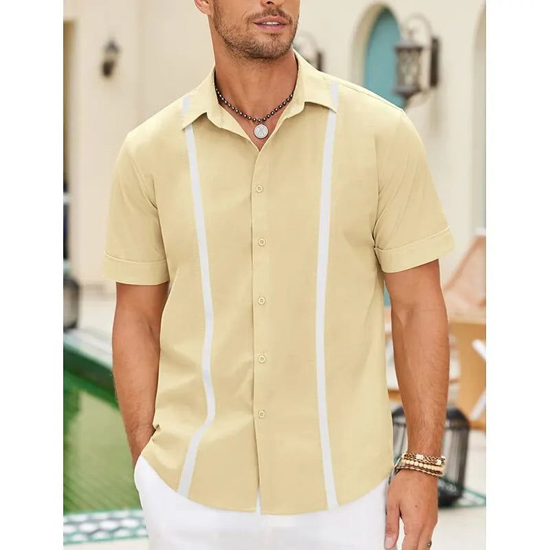 Men's Guayabera Short Sleeve Shirt -- many colors!