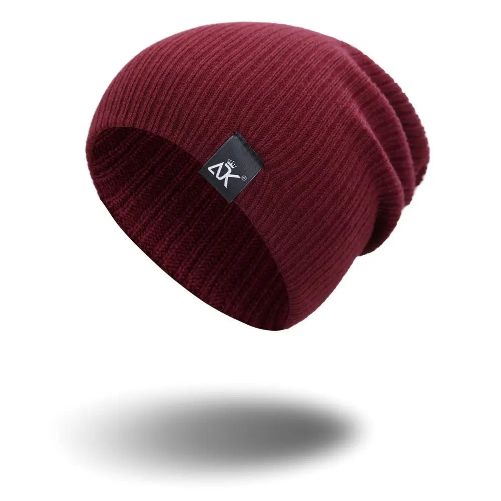 Men Beanies Knitted Solid Hat -- see multiple colors!