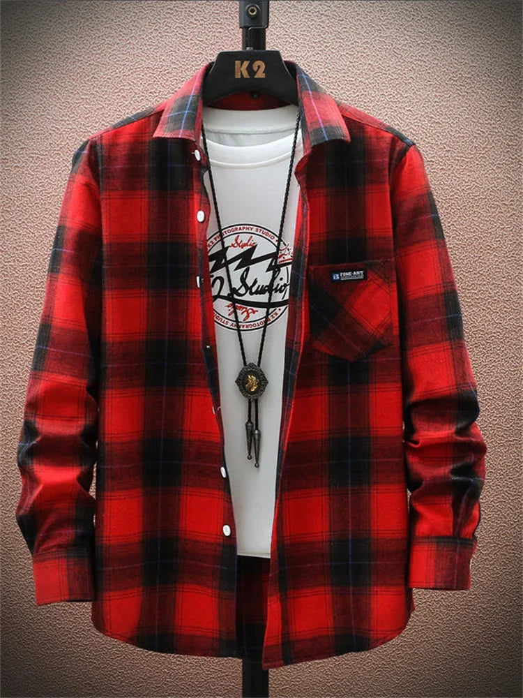 HeritageGrid Men's Long Sleeve Shirt -- tons of colors!