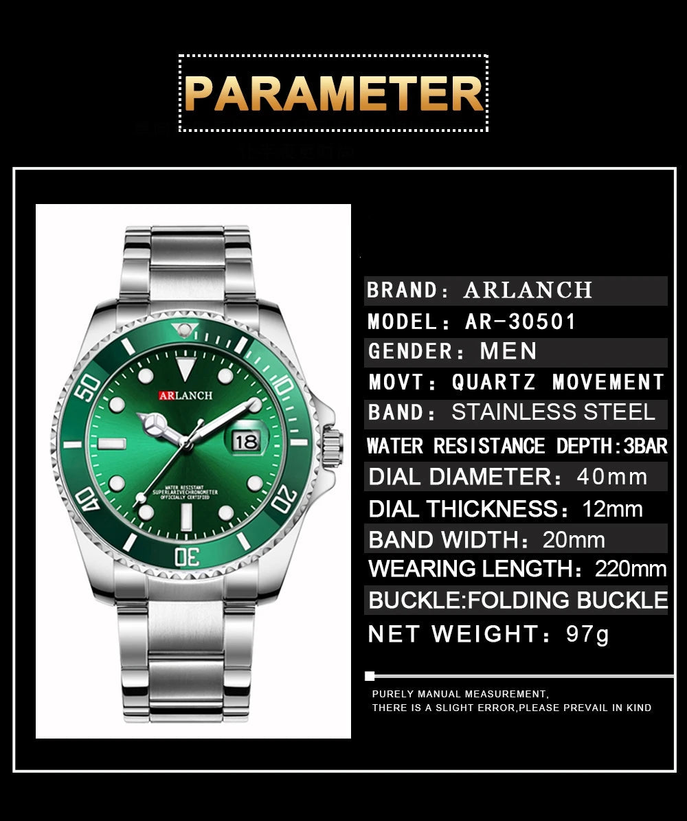 AquaLume Men’s Timeless Timepiece