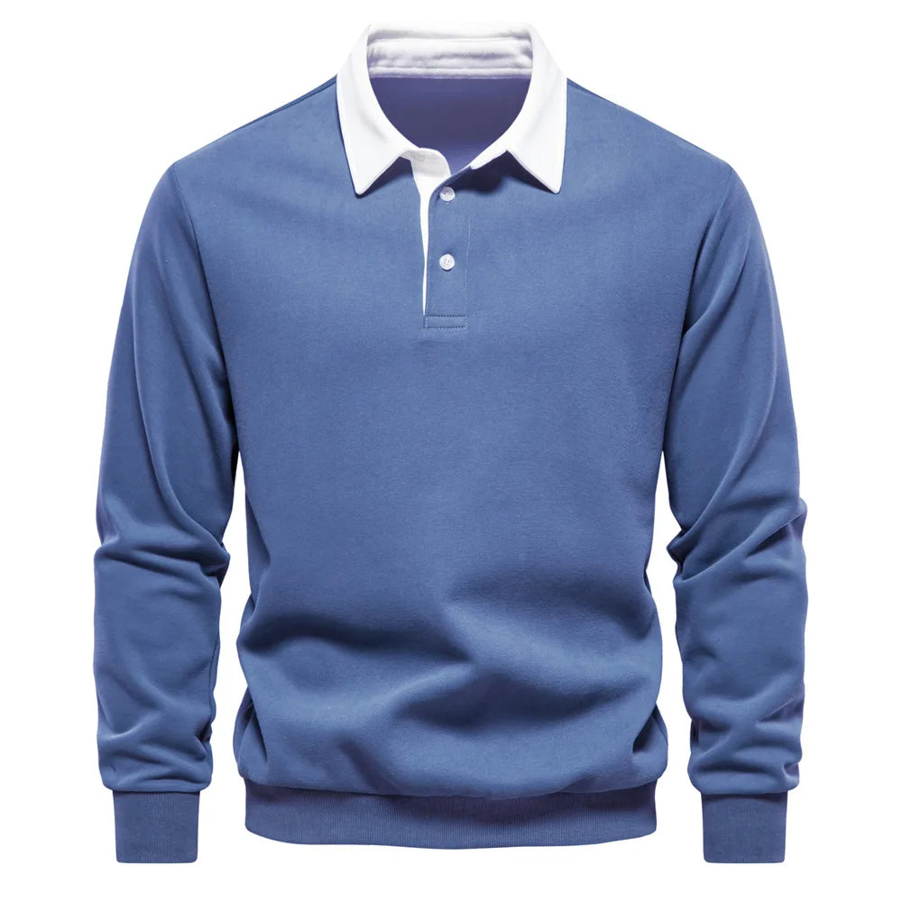 ClassicEdge Men's Long Sleeve Polo Shirt -- many colors