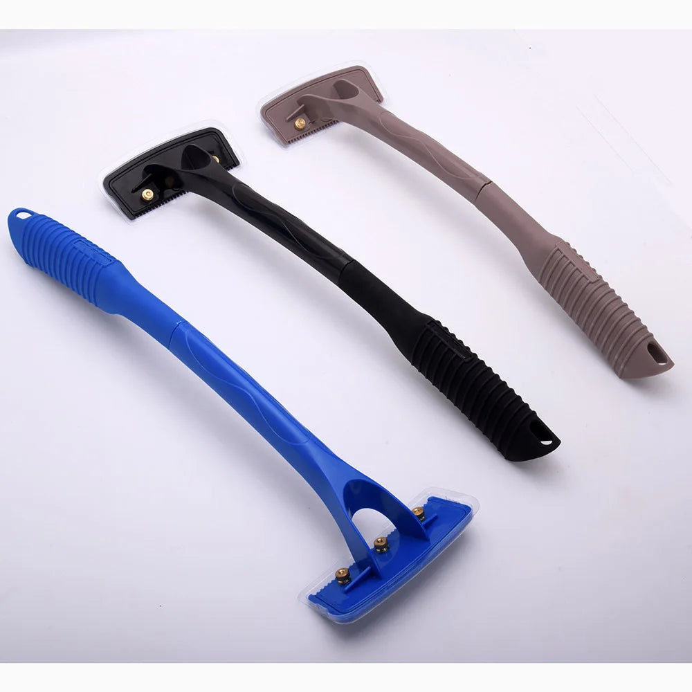 Men's Back Shaver Hair Remover Long Handle Body Hair Trimmer Razor with 15 Blades Manual Foldable Design for Efficient Grooming