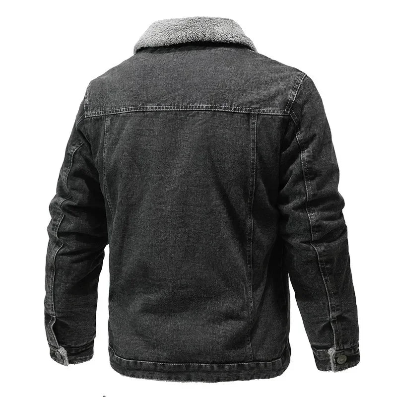 MidnightRidge Men's Denim Jacket