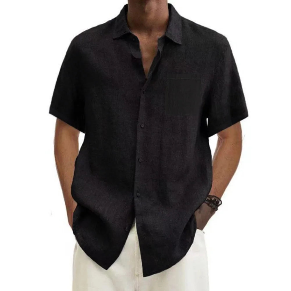 BreezeLine Men’s Cotton-Linen Polo -- several colors!