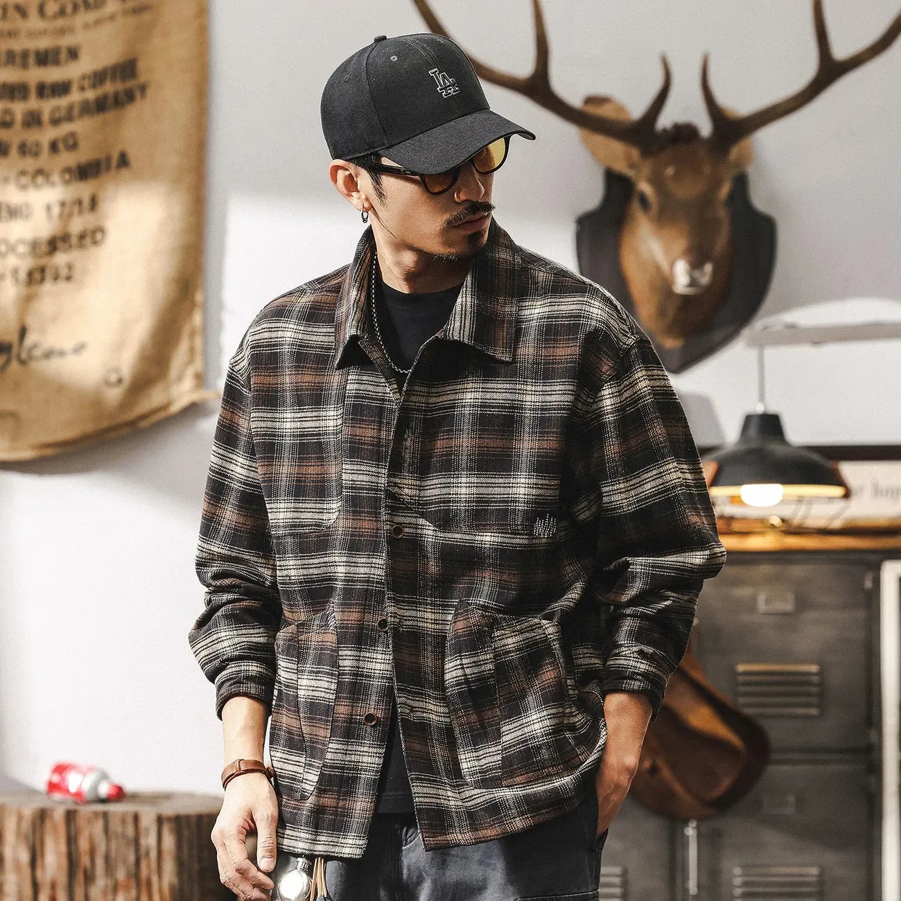 UrbanPlaid Men's Long Sleeve Shirt