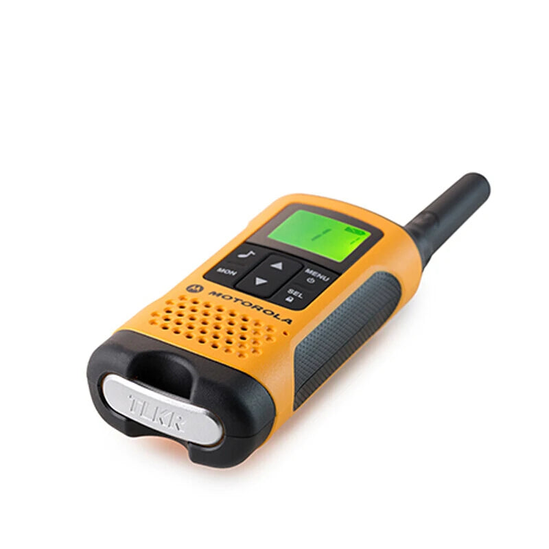 A pair of Motorola TLKR-T50 walkie talkie LCD screens, 8 channels, ideal radio T50 for outdoor exploration with a range of 6KM