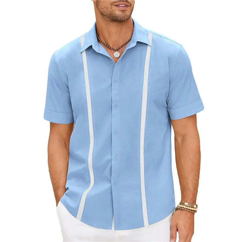 Men's Guayabera Short Sleeve Shirt -- many colors!