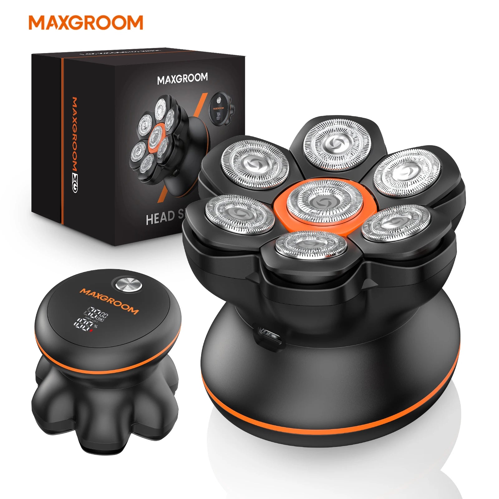 MAXGROOM 7D Head Shavers For Bald Men Wet Dry Electric Shaver Hair Tri maxgroom-7d-head-shavers-for-bald-men-wet-dry-electric-shaver-hair-tri