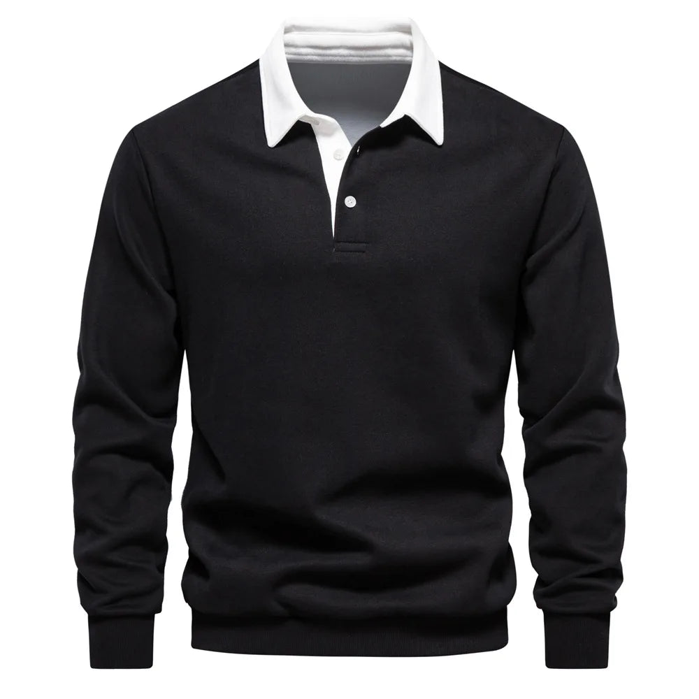 ClassicEdge Men's Long Sleeve Polo Shirt -- many colors
