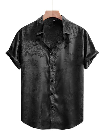 Men's Embroidered Short Sleeve Shirt