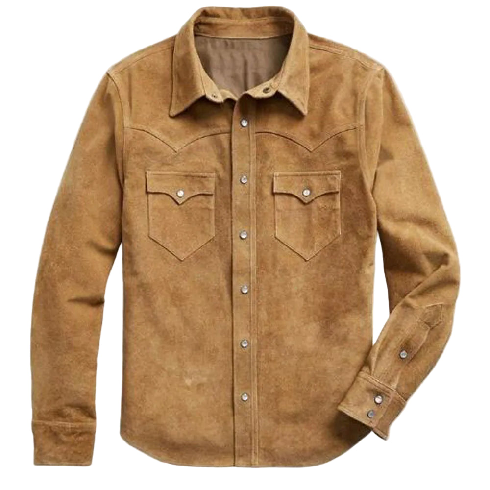 VelourEdge Men's Long Sleeve Shirt -- many elegant colors