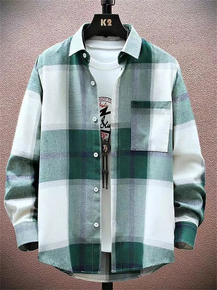 HeritageGrid Men's Long Sleeve Shirt -- tons of colors!