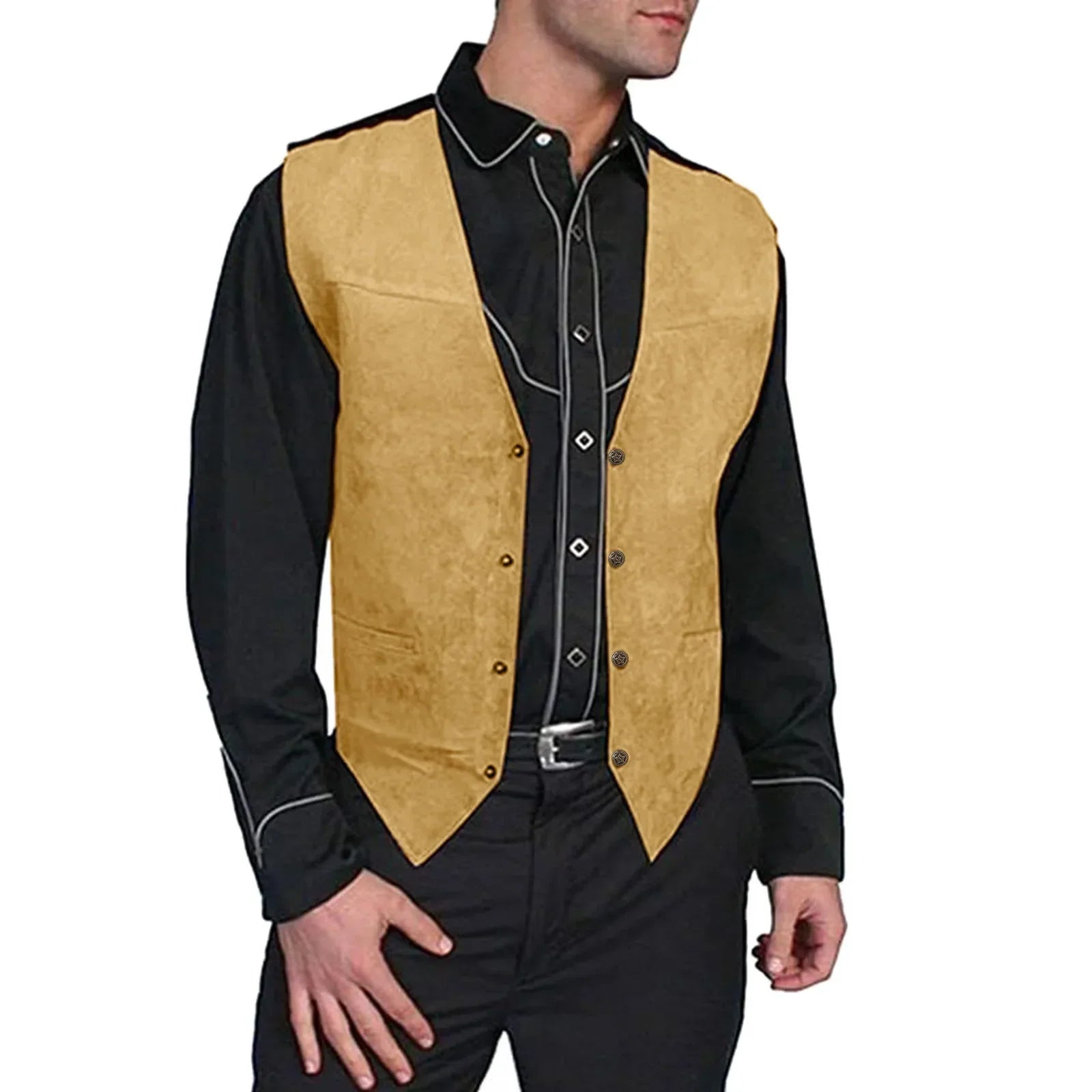 Frontier Suede Men's Vest -- 3 colors