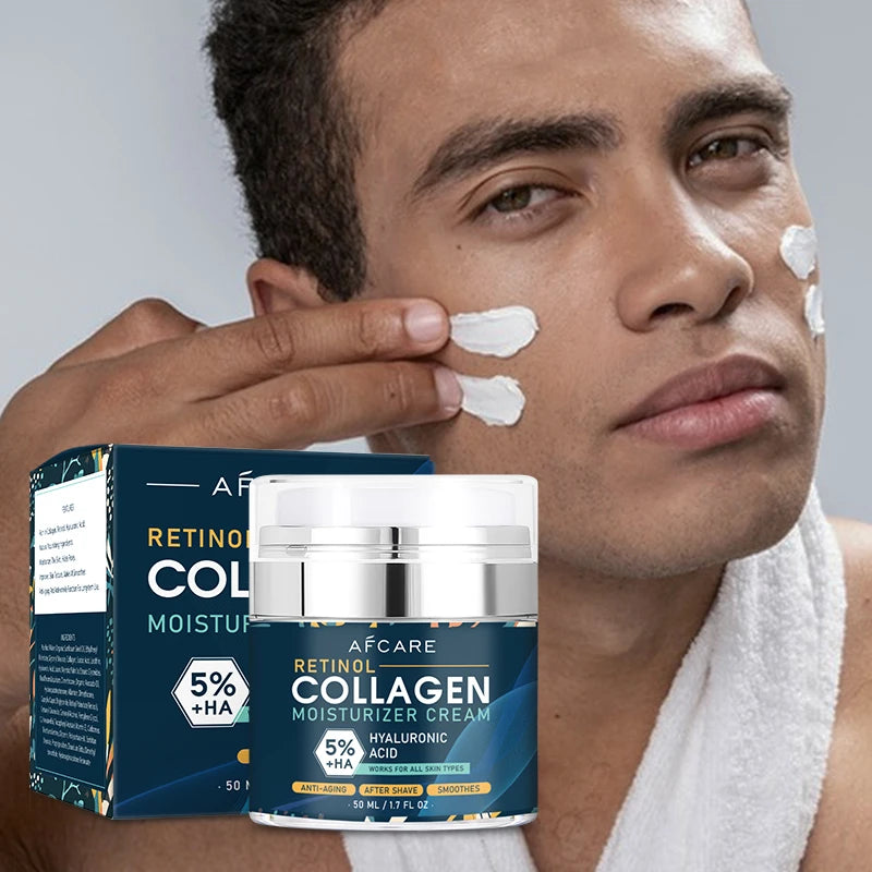 Face Moisturizer Collagen Retinol Cream Hyaluronic acid For Men Moisturizer Products Day Night Cream Neck Hand Skin Care
