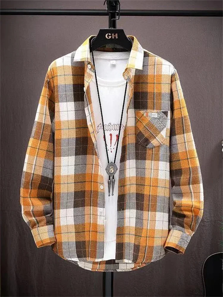 HeritageGrid Men's Long Sleeve Shirt -- tons of colors!