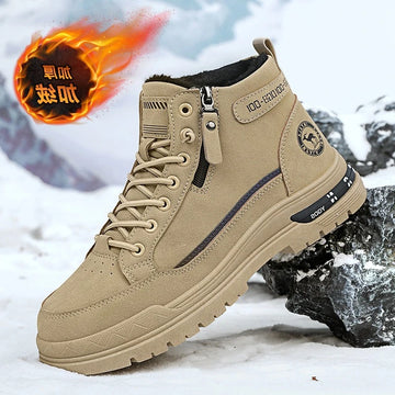 Men's high-top denim boots