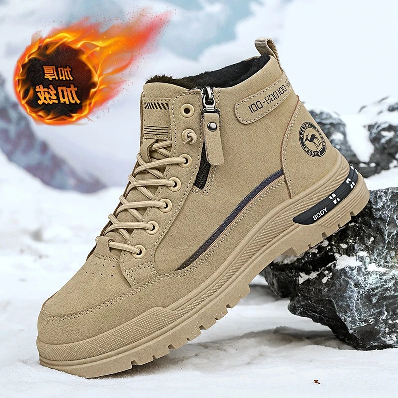 Men's high-top denim boots