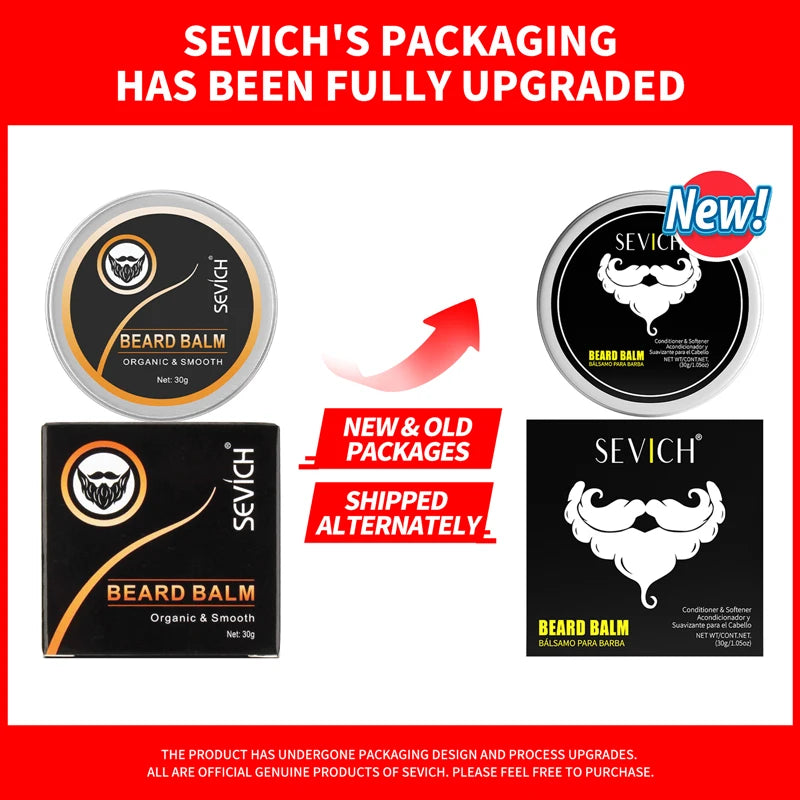 Beard Balm Wax Natural Men's Beard Care Cream Moisturizing Grooming Cream Beard Care Balm Oil Beard Styling Mustache Skin Care