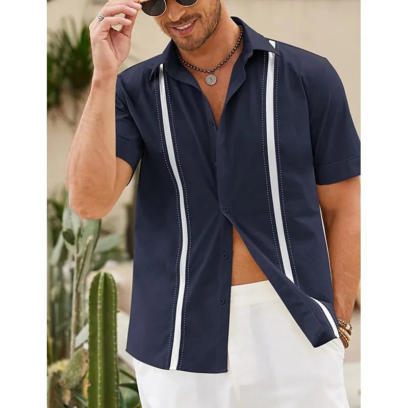Men's Guayabera Short Sleeve Shirt -- many colors!