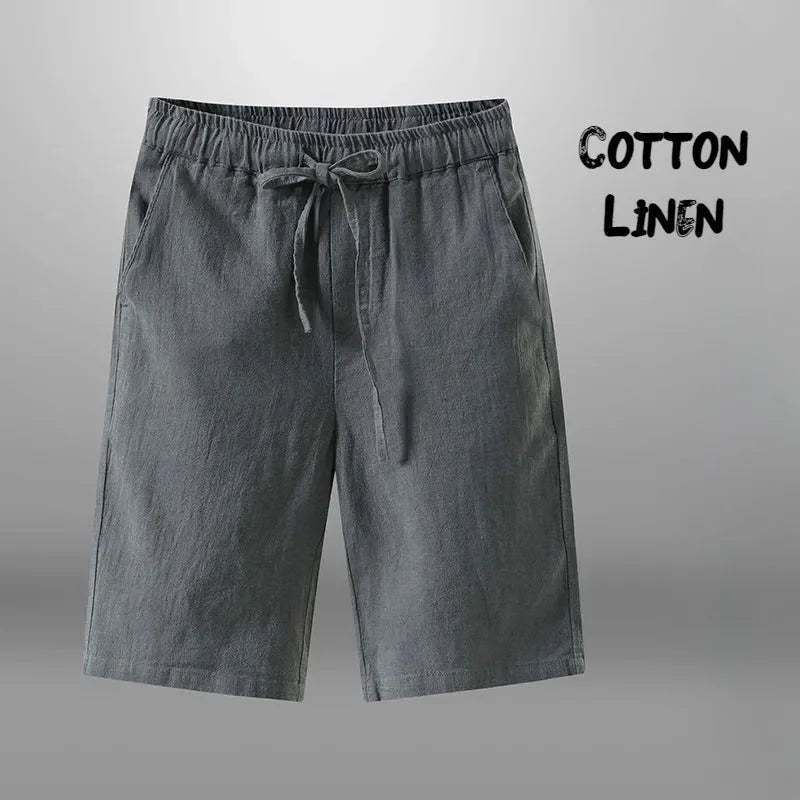 Men Cotton Linen Shorts