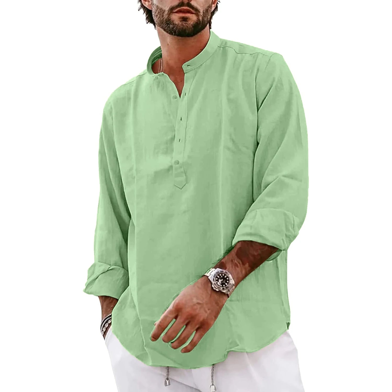 LinenEase Men’s Cotton-Linen Polo