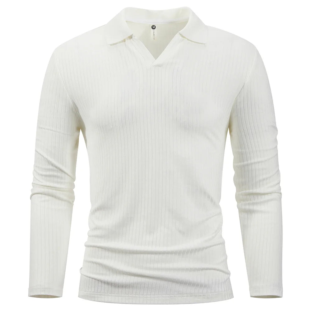 CottonCrest Men’s Collared Sweater
