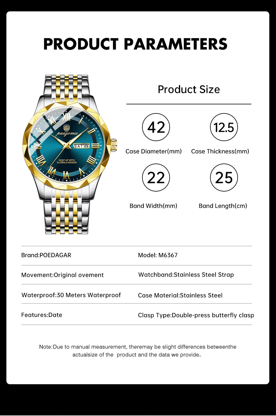 LunaEdge Men’s Timeless Timepiece