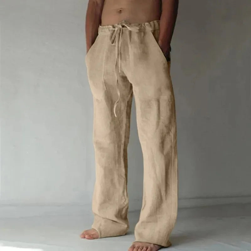 Men's Cotton Linen Long Pants
