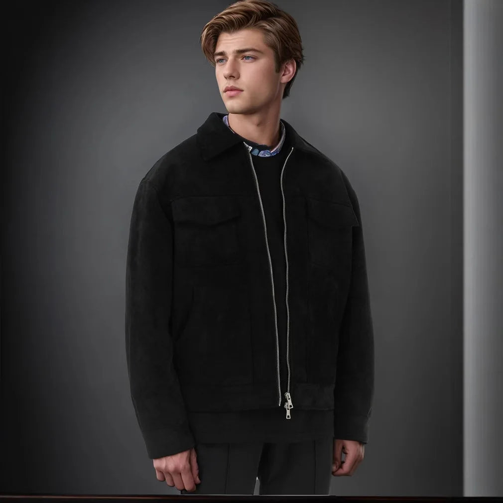 SuedeHaven Men's Suede Jacket -- 3 suede-licious colors