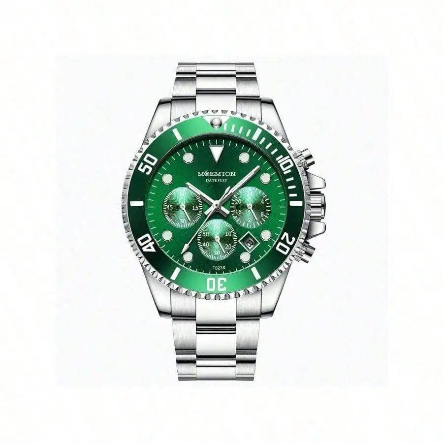 Men's Automatic Mechanical Watch Stainless Steel, Water-resistant, Stopwatch Function