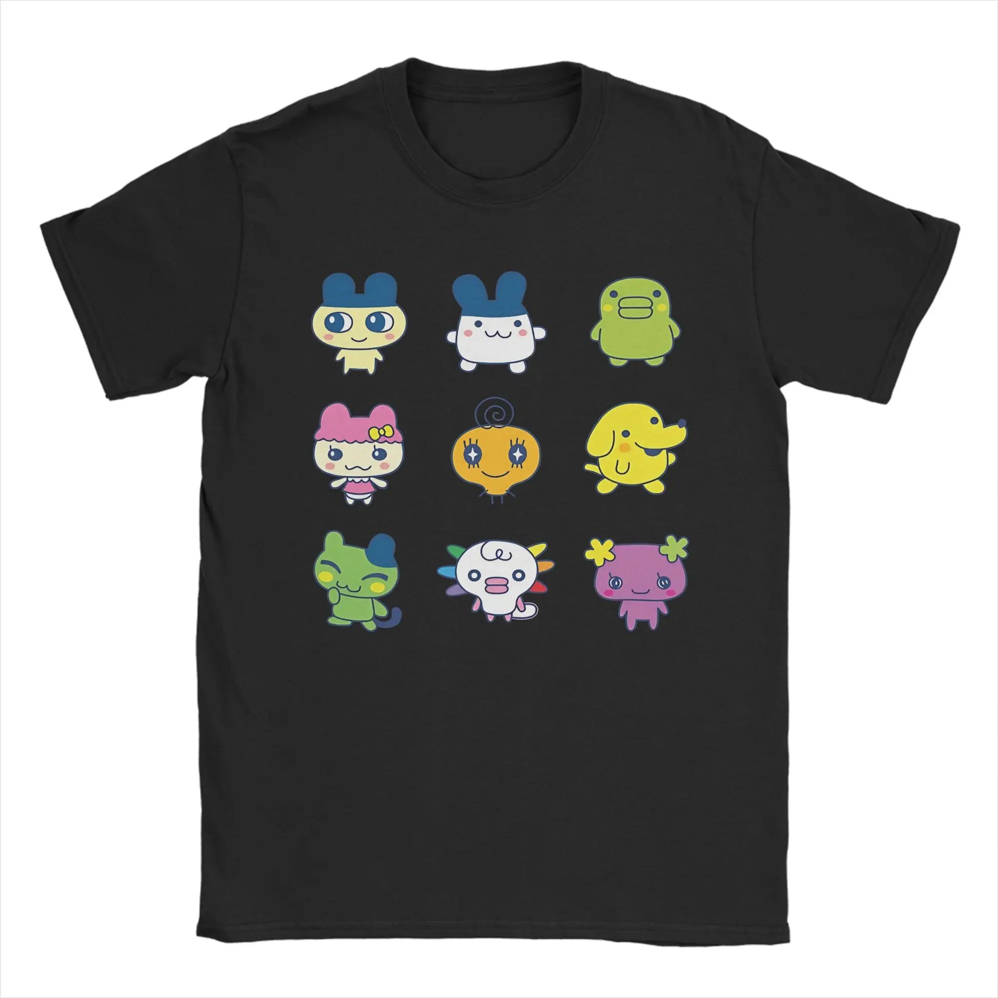 Men Tamagotchi Mametchi Fashion Cotton Tee Shirt Short