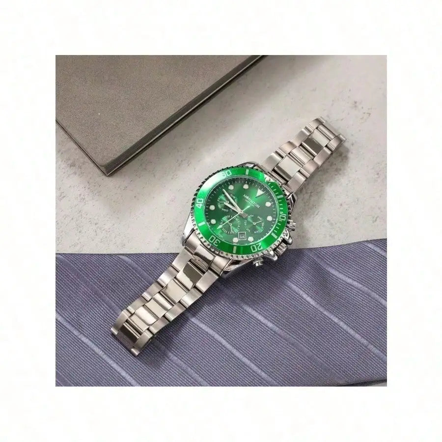 Men's Automatic Mechanical Watch Stainless Steel, Water-resistant, Stopwatch Function