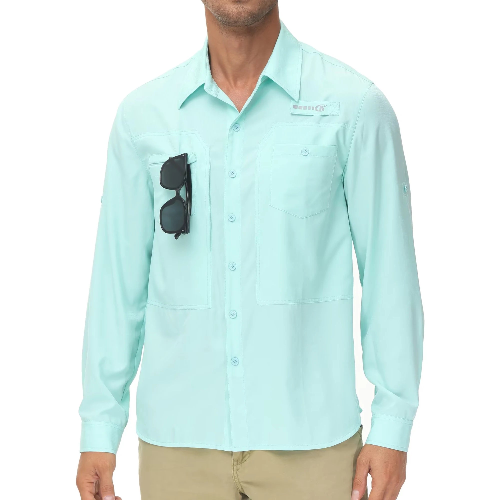 DualPocket Men’s Long Sleeve Polo