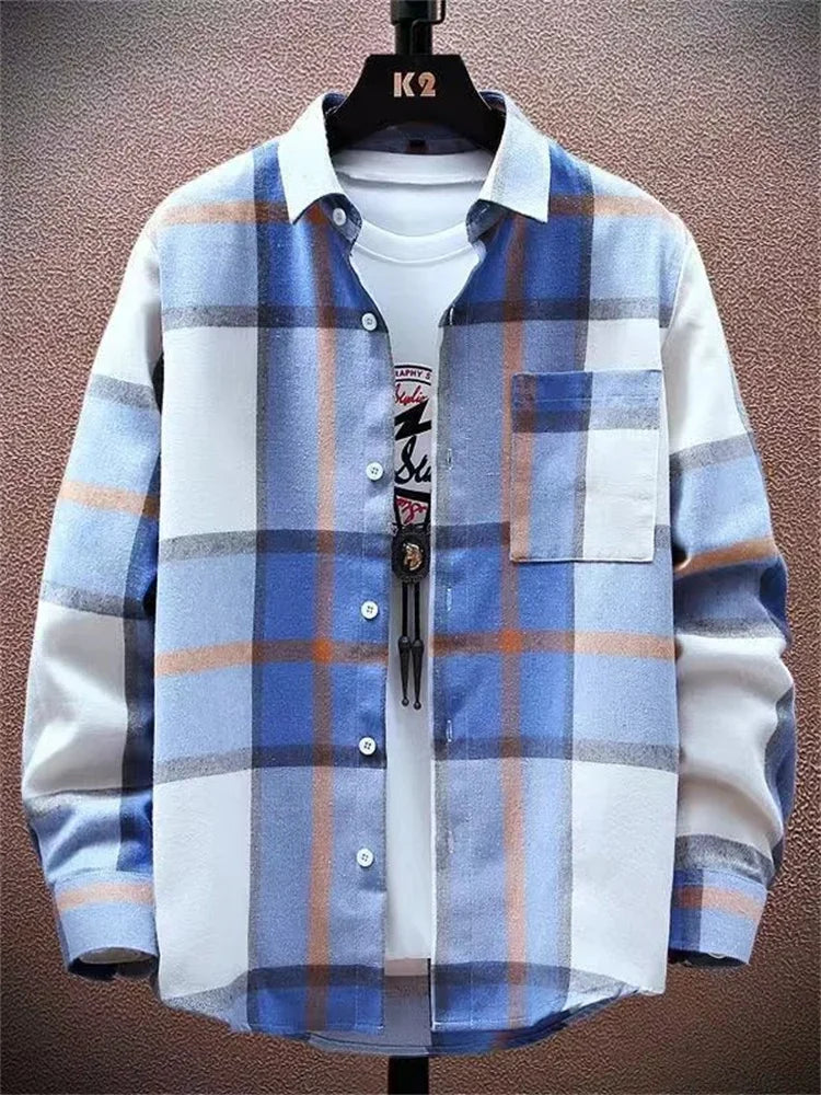 HeritageGrid Men's Long Sleeve Shirt -- tons of colors!