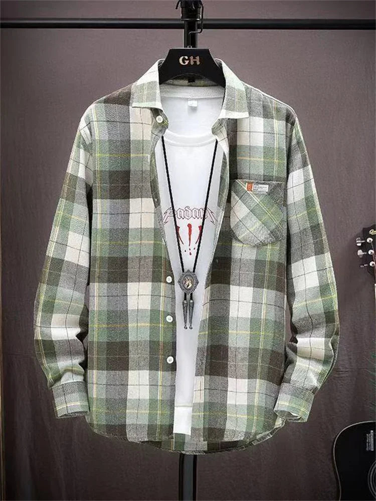 HeritageGrid Men's Long Sleeve Shirt -- tons of colors!