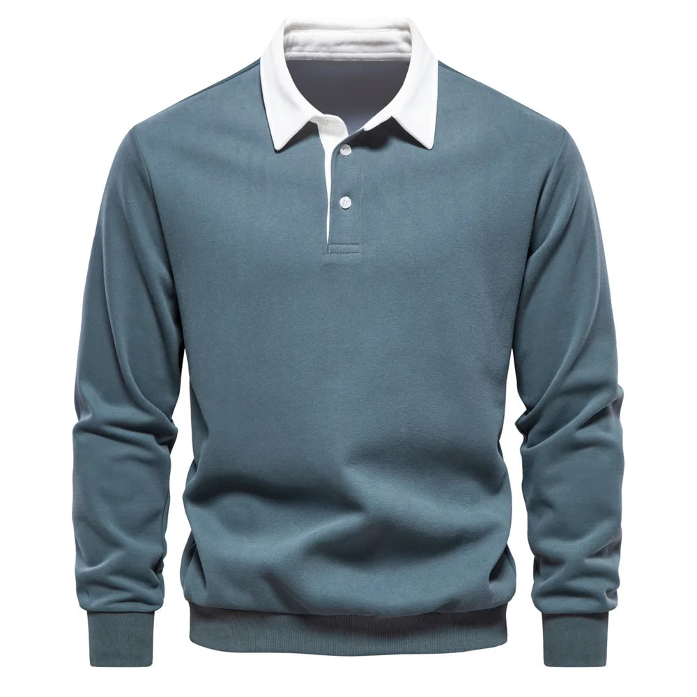 ClassicEdge Men's Long Sleeve Polo Shirt -- many colors