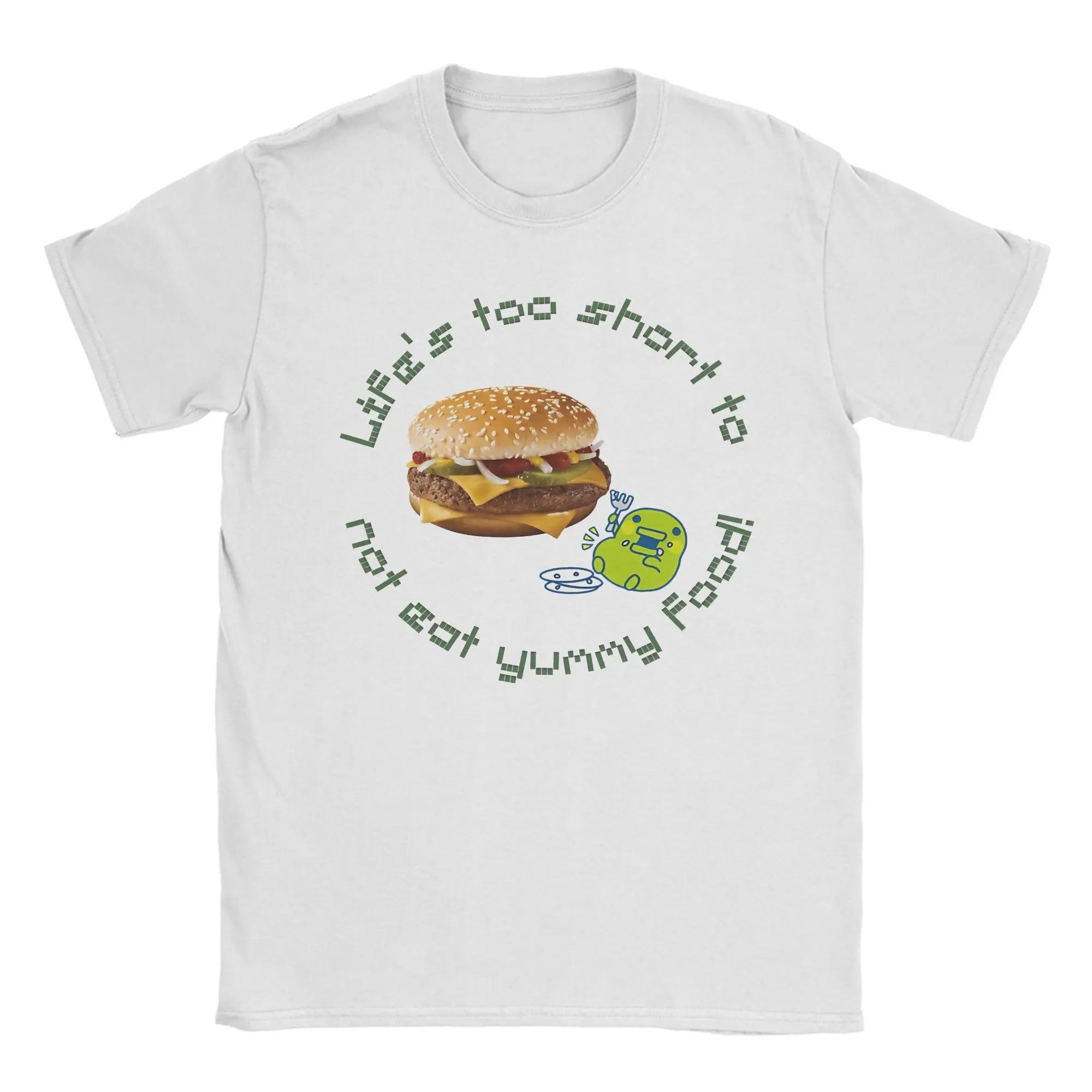 Men Tamagotchi Mametchi Fashion Cotton Tee Shirt Short