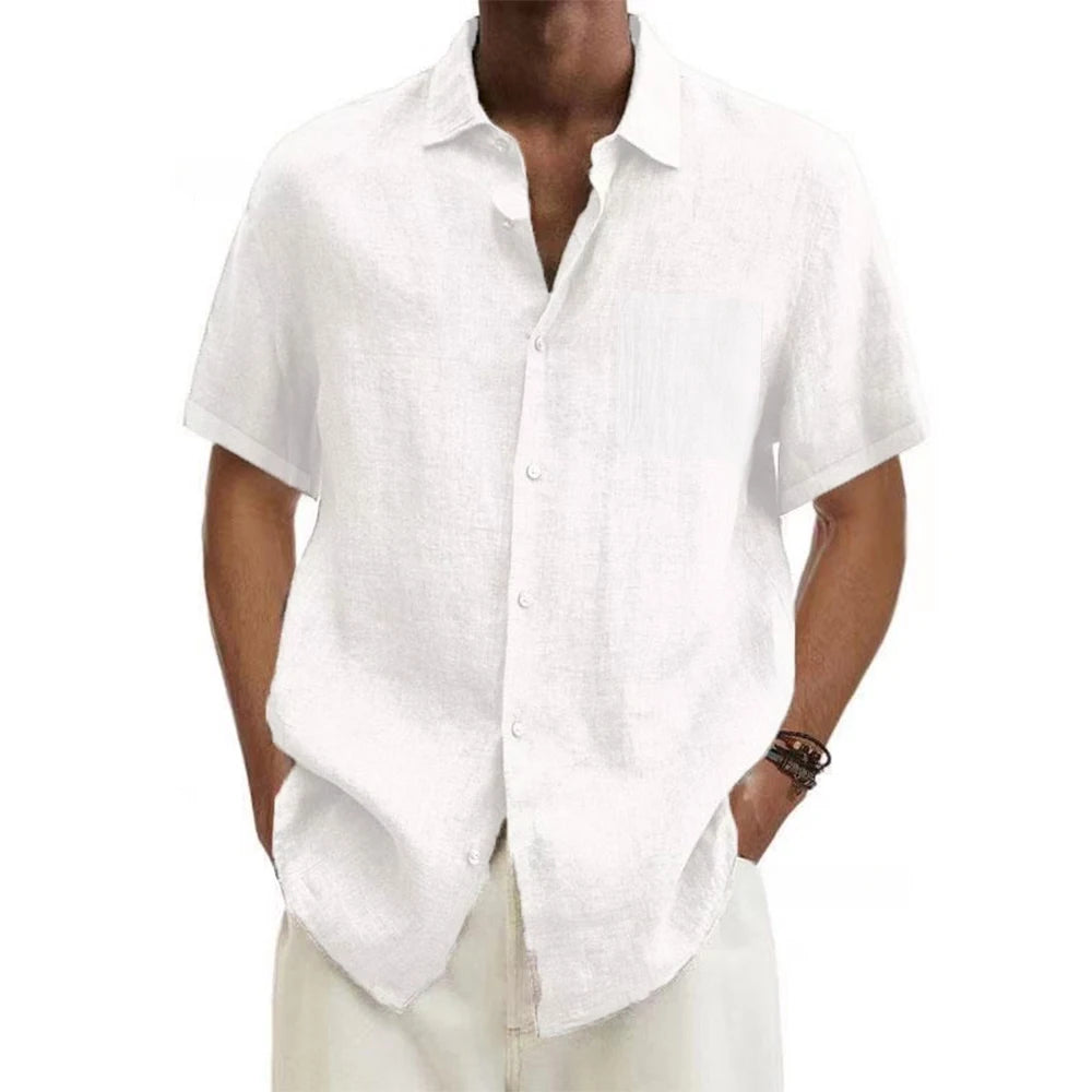 BreezeLine Men’s Cotton-Linen Polo -- several colors!